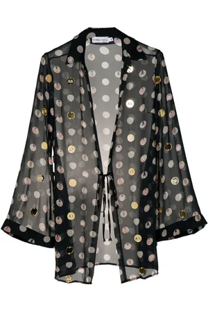 AMIR SLAMA Blusa con estampado gráfico