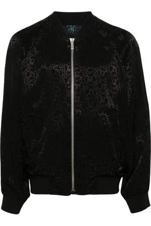 Roberto Cavalli Chaqueta bomber con logo en jacquard