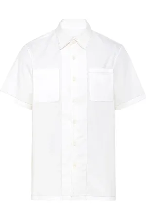 Prada Camisa con logo triangular