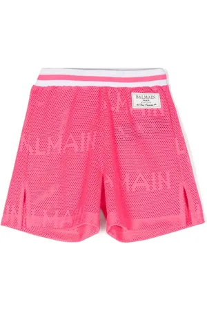 Balmain Pantalones cortos con parche del logo