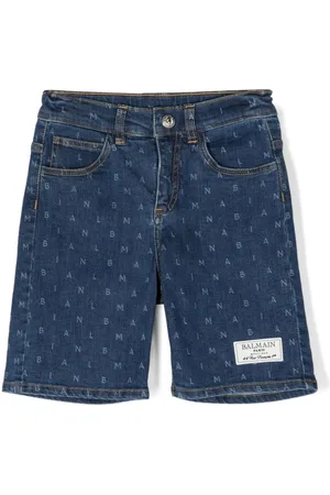 Balmain Pantalones vaqueros cortos con logo