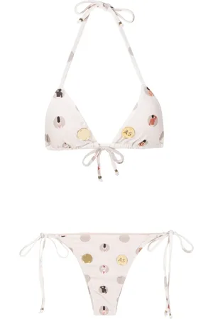 AMIR SLAMA Bikini con estampado gráfico