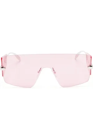 Alexander McQueen Gafas de sol con montura envolvente
