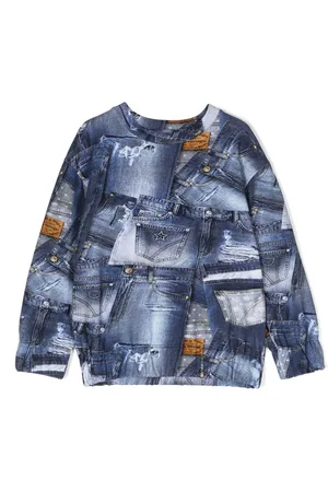 Chiara Ferragni Jersey vaquero con estampado gráfico