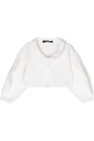 Balmain Cárdigan con logo de purpurina