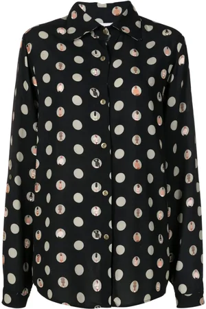 AMIR SLAMA Camisa con lunares estampados