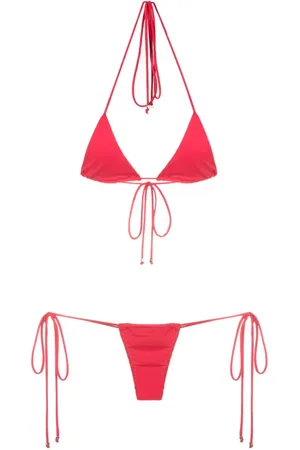 AMIR SLAMA Bikini de dos piezas con cuello halter