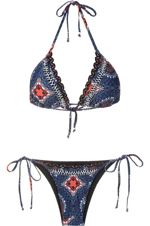 AMIR SLAMA Bikini bordado con copa triangular
