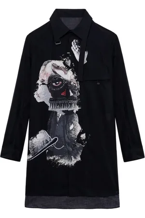 YOHJI YAMAMOTO Camisa Kuro con estampado gráfico