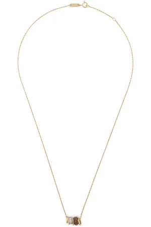 Adina Reyter Collar Bead Party Rager en oro amarillo de 14 ct con diamantes