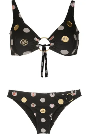 AMIR SLAMA Bikini con estampado gráfico