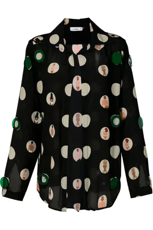 AMIR SLAMA Blusa con estampado gráfico