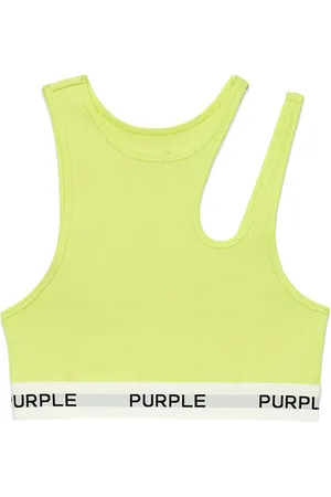 Purple Brand Top corto con aberturas