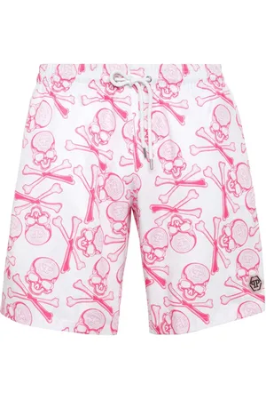 Philipp Plein Bañador Skull & Bones con cordón