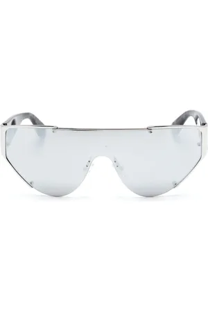 Alexander McQueen Gafas de sol con montura envolvente