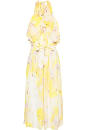 Msgm Vestido largo con estampado floral