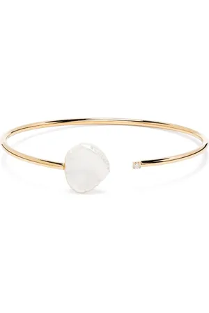 JIA JIA Brazalete en oro amarillo de 14 ct con diamantes y perlas