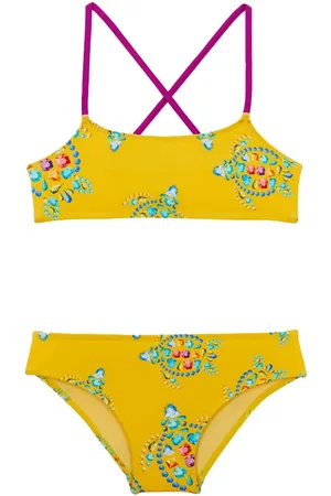 Vilebrequin Bikini con gemas estampadas