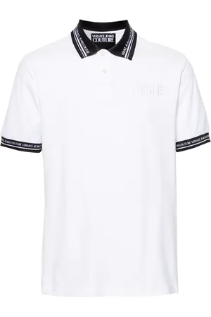 VERSACE Polo con logo bordado