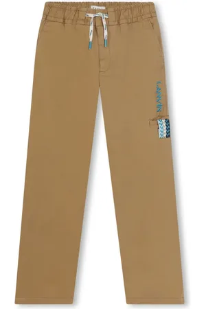 Lanvin Pantalones con logo bordado