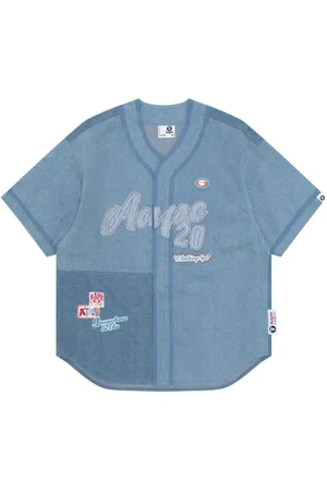 A Bathing Ape Camisa vaquera con aplique del logo