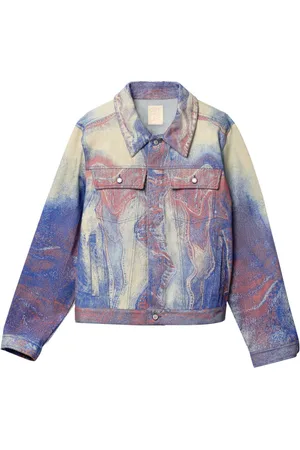 Camper Chaqueta vaquera con estampado de espiral