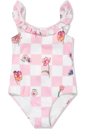VERSACE Bañador Blossom a cuadros