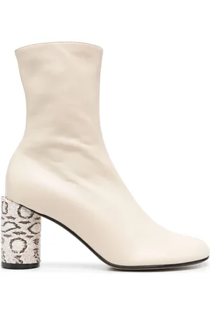 Lanvin Botines con tacón de piel de serpiente
