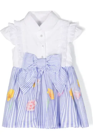 Lapin House Vestido de rayas con volantes
