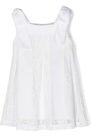 Lapin House Vestido con capa de encaje