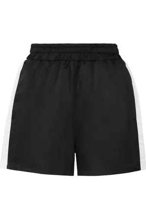 Philipp Plein Pantalones cortos de running con franjas del logo