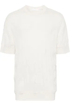 Helmut Lang Camiseta con efecto arrugado