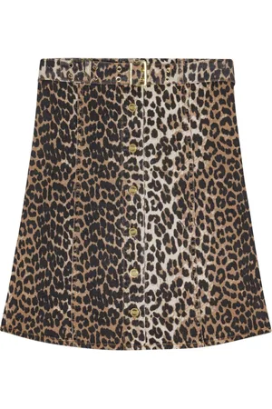 Ganni Top con estampado de leopardo