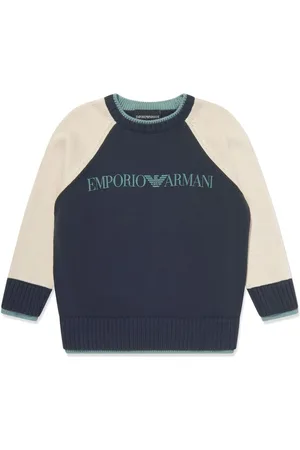 Emporio Armani Jersey a paneles con logo