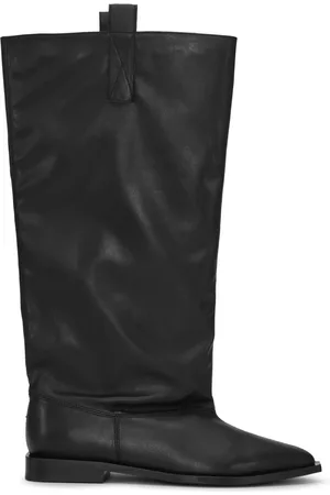 Ganni Botas Western Loose Flat Tubular