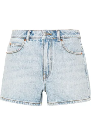 Alexander Wang Pantalones vaqueros cortos con logo bordado