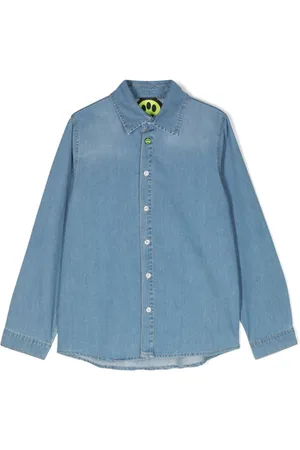 BARROW Camisa vaquera con logo estampado