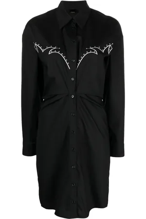Pinko Vestido camisero bordado