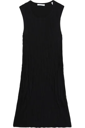 Helmut Lang Vestido corto con acabado fruncido