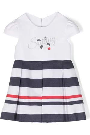 Lapin House Vestido con motivo a rayas