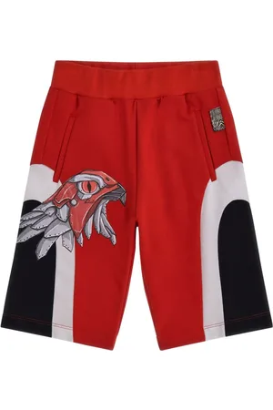 Roberto Cavalli Bermudas con águila estampada