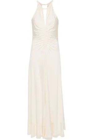 Twin-Set Vestido largo con detalle fruncido