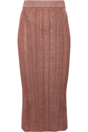 HUGO BOSS Falda de tubo de canalé