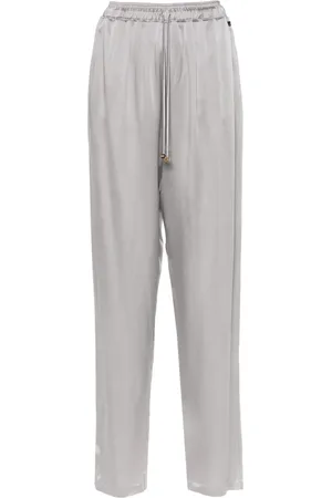 Elisabetta Franchi Pantalones de satén ajustados