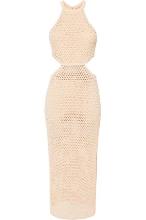 Twin-Set Vestido largo con strass