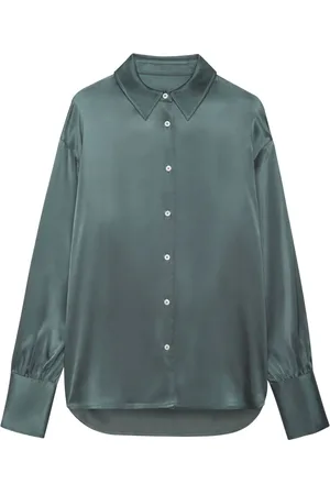 ANINE BING Camisa Monica de seda