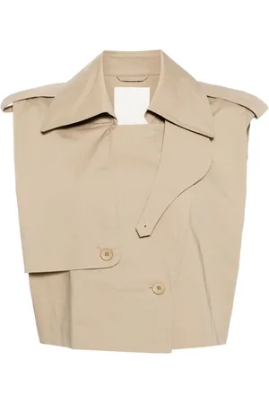 JNBY Chaleco tipo gabardina con doble botonadura