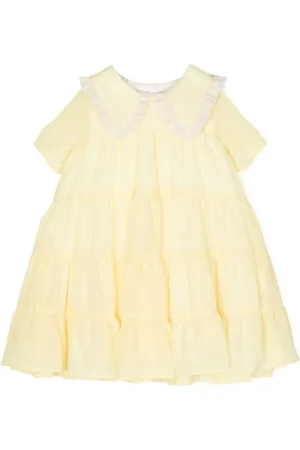 HUCKLEBONES LONDON Vestido midi con volantes