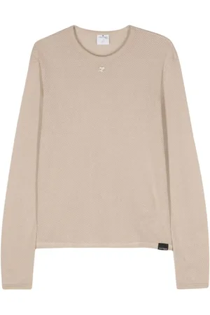 Courrèges Camiseta con diseño de malla