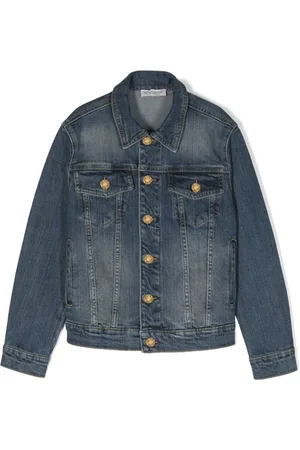 Golden Goose Chaqueta vaquera con parche del logo